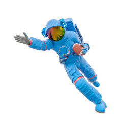 astronaut is playing american football