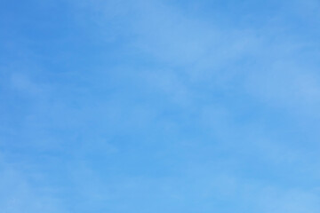 Clear blue sky background and empty space for your design.