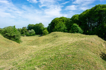 Ruins of Ancient Irish Motte and Bailey