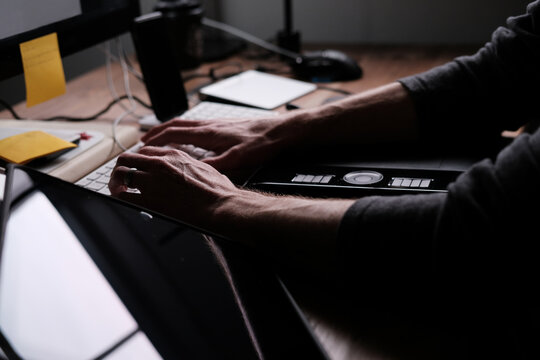 Computer work station.