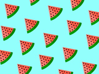 watermelons background, vector