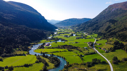 Winding river - Stryn, Norway
