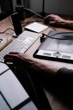 Computer work station.