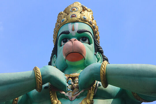 Hanuman The Monkey God, detail