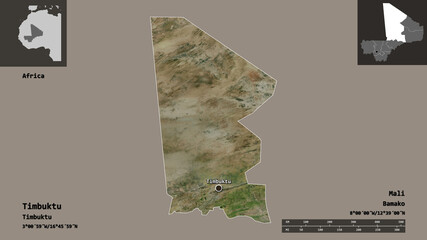 Timbuktu, region of Mali,. Previews. Satellite