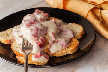 Creamed Chipped Beef Toast