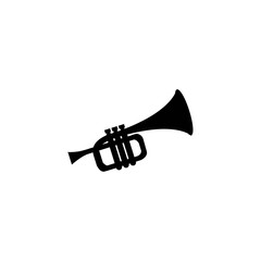 trumpet logo icon vector design