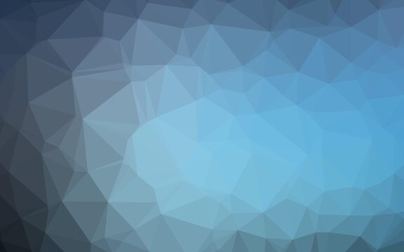 Light BLUE vector polygon abstract background. A sample with polygonal shapes. Textured pattern for background.