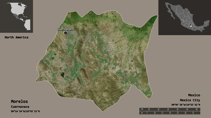 Morelos, state of Mexico,. Previews. Satellite