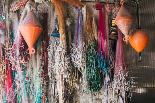 Fishing Nets In Alps, Italy.