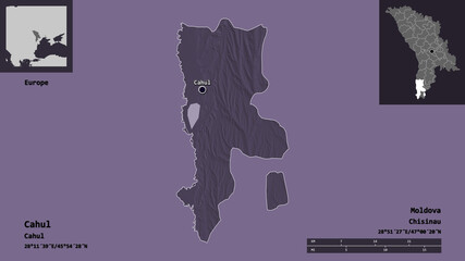 Cahul, district of Moldova,. Previews. Administrative