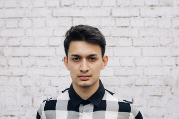 Headshot of Young Stylish Male Indian Model
