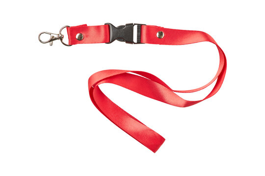Lanyard For Badge Tag, Red strap for Tag Icon