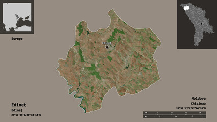Edinet, district of Moldova,. Previews. Satellite