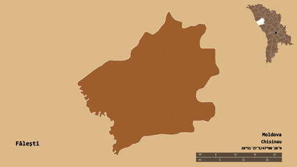 Falesti, district of Moldova, zoomed. Pattern