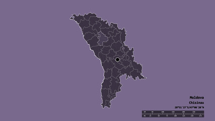 Location of Singerei, district of Moldova,. Administrative