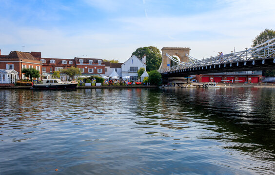 Henley Bridge Over The River Thames In Marlow, England.