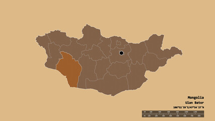 Location of Govi-Altay, province of Mongolia,. Pattern