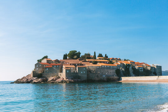 Sveti Stefan island in Montenegro