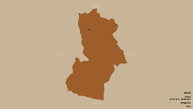 Hovd - Mongolia. Bounding box. Pattern
