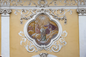 Barockes Fresko an der Pfarrkirche Sankt Stephan in Tulln