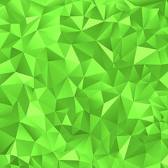 Fototapeta na wymiar Green polygonal background. Vector illustration. 