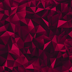 Obraz premium Red polygonal background. Red triangle background. Vector illustration. 