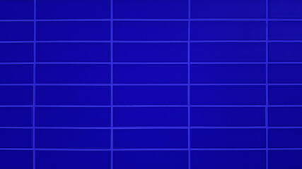 Clean brick dark blue wall texture background.