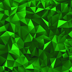 Fototapeta na wymiar Green polygonal background. Vector illustration. 