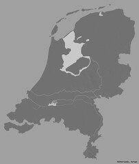 Netherlands on solid. Bilevel