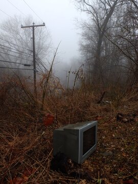 TV in fog