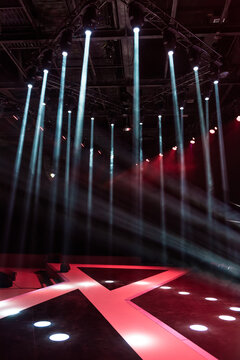 View of illuminated stage