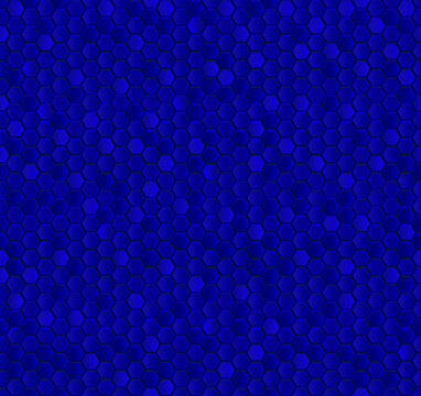 Dark Blue honeycomb mosaic. Seamless vector illustration. © Karine