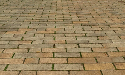 Brick road surface