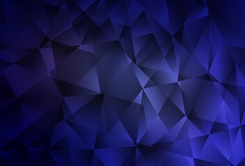 Fototapeta premium Dark Purple vector abstract mosaic background.