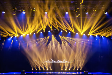 View of illuminated stage