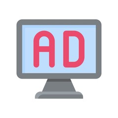 live and streaming related written text on computer screen vector in flat style,