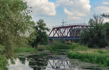 Irpin river. Old bridge