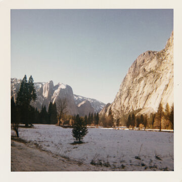 Old photograph of Yosemite Valley 1967