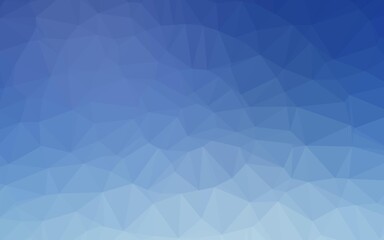 Fototapeta premium Light BLUE vector triangle mosaic texture. Triangular geometric sample with gradient. Textured pattern for background.