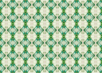 Green design inside kaleidoscope