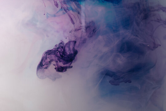 Purple and blue bleed