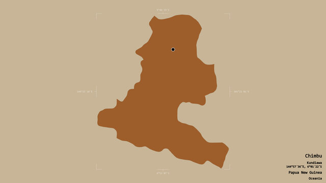 Chimbu - Papua New Guinea. Bounding box. Pattern
