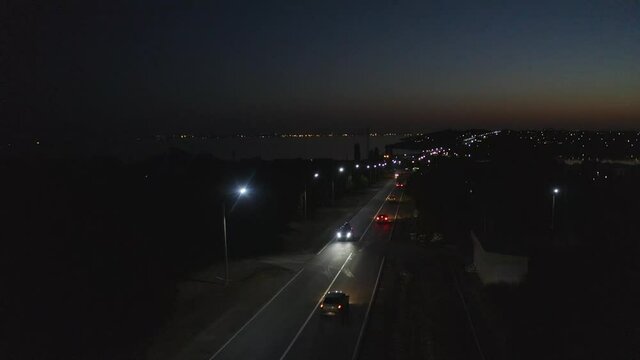 traffic at night
