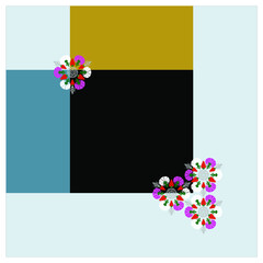 Ottoman tulip style figure wall plate design. It can be used as wallpaper, gift or wrapping paper, background card for gift card, print for table, t-shirt, sticker and wall plate.