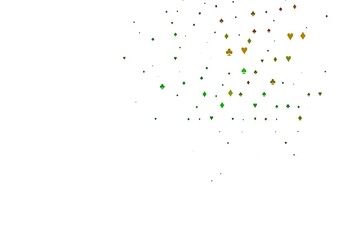 Light Multicolor, Rainbow vector background with cards signs.