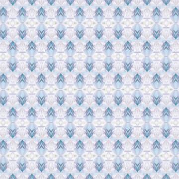 Baby blue pattern generated by kaleidoscope glasses