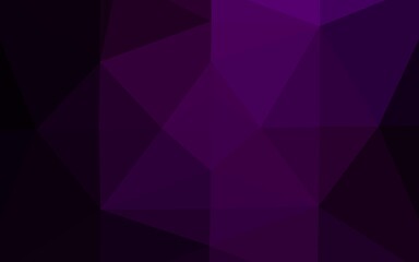 Dark Purple vector polygon abstract layout. Shining colored illustration in a Brand new style. New texture for your design.