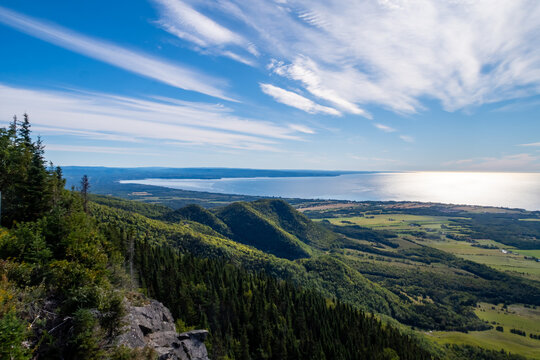 Beautiful HDR view from the top of the mont Joseph, in Carleton-sur-mer, Canada