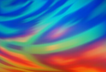 Light Blue, Red vector blurred bright texture.